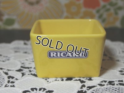 画像1: フランス・RICARD  黄色の四角い器