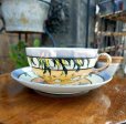 画像2: 逆輸入　made in japan ラスター彩陶器 白鳥のカップ＆ソーサー (2)